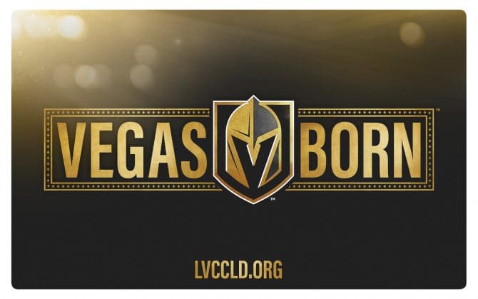 Introducing The Official Vegas Golden Knights Library Card Las Vegas Clark County Library District